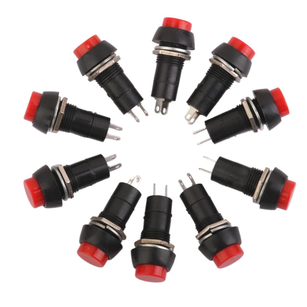 10X 12mm Red Momentary OFF-ON Push Button Pushbutton Car Boat Lockless SwitcYRZ8 10X 12mm Red Momentary OFF-ON Push Button Pushbutton Car Boat Lockless SwitcYRZ8