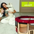 thumbnail image 6 of Zampa Portable Foldable Pet playpen Exercise Pen Kennel + Carrying Case for Larges Dogs Small Puppies/Cats | Indoor/Outdoor Use | Water Resistant, 6 of 8