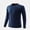 Navy, variant on WAVSUF Men's Athletic Tee Round Neck Long Sleeve Breathable Fall Breathable Sports Top XL