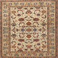 thumbnail image 1 of Ahgly Company Machine Washable Indoor Square Traditional Dark Sienna Brown Area Rugs, 4' Square, 1 of 7