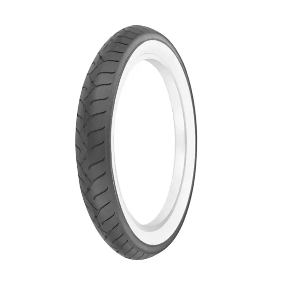 PRO  Fat Tire for E-Bike  20" x 3.0" Black/White Sidewall Tire P-1077 Slick Tread