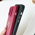 thumbnail image 5 of Compatible with iPhone 15 Pro Max Case for Women, Luxury Heart Phone Case Soft TPU Shockproof Full Camera Lens Protective iPhone 15 Pro Max Phone Case 6.7" - Burgundy, 5 of 7