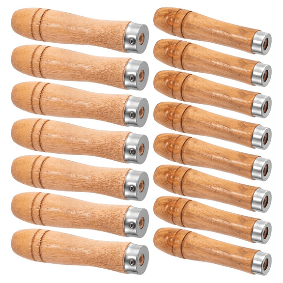 20pcs Wooden File Handle with Strong Metal Collars,10pcs for 6 Inch-8 Inch 10pcs 10 pwm25