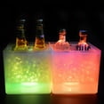 thumbnail image 3 of serony Yellow LED Ice Bucket Storage Tub Ice Cooler for Bar Kitchen Outdoor Tools, 3 of 9