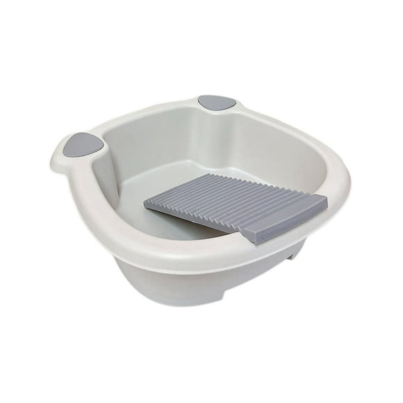 kurtrusly 1/2/3/5 Outdoor Clothes Washing Bucket Hand Wash Board for T Shirts Easy and Efficient Cleaning Gray 10 x 28 x 31cm 1 Pc