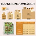 thumbnail image 4 of Yibo Love Monkey Blanket Flannel Soft and Comfortable Anti-static Bed Sofa Blanket, 4 of 7