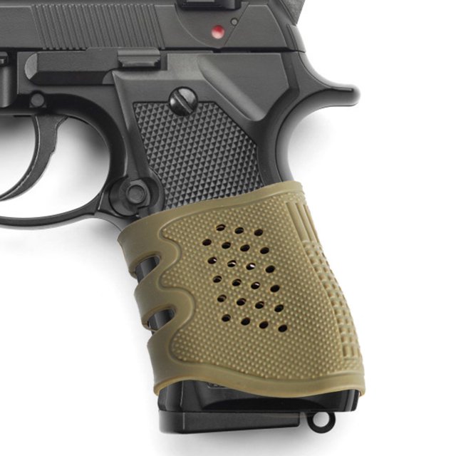 Caza Cubierta de goma para empuñadura de pistola, funda protectora antideslizante para pistola de Airsoft (verde) Ehuebsd Para Estrenar