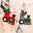 thumbnail image 1 of Adornos de madera para árbol de Navidad - Colgantes de ratán coloridos • 13x12cm • Decoración navideña reutilizable para el hogar y la oficina, 1 of 3