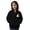 Black, variant on Girls Zip-Up Hoodies Cute Ghost Graphic Sweatshirt Kids Halloween Trendy Outerwear Fall Winter Casual Hooded Jackets