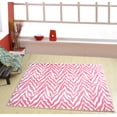 thumbnail image 5 of Furnish My Place Zebra Light Pink Area Rug for Living Room, Dining Room, Kitchen, Bedroom, Floor Carpet, Made in India - 8' Square, 5 of 5