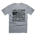 thumbnail image 5 of Mens Veteran T-shirt I Am A Veteran Shirt Veteran USA Flag Tee Shirt USA Patriotic Shirt (5X-Large Black), 5 of 6