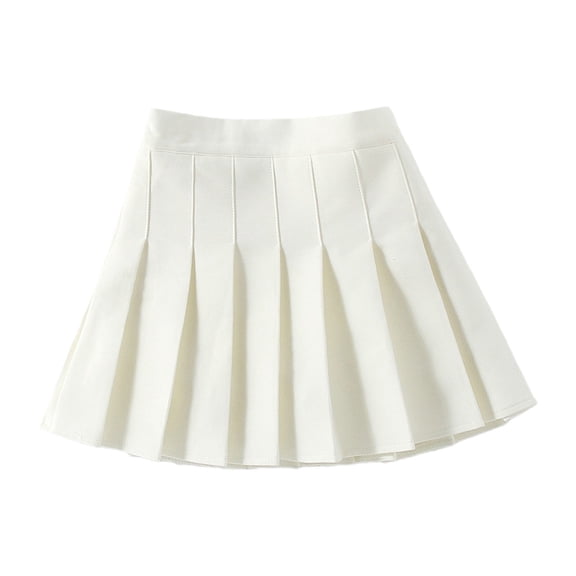 KAUOD Girls School 𝗨niform Skirt Pleated Mini Skirts Teen High Waist Preppy Skirt with Skorts Athletic Tennis Skirt