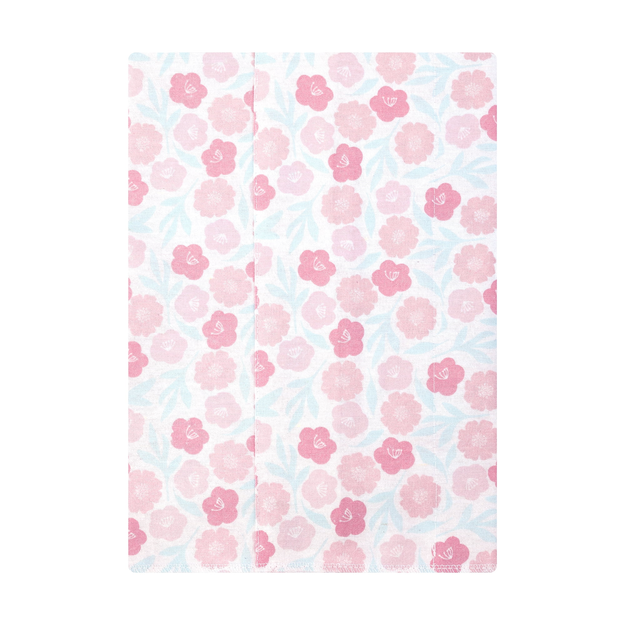 Hudson Baby Infant Girls Cotton Flannel Burp Cloths 7-Pack, Pink Daisies, One Size
