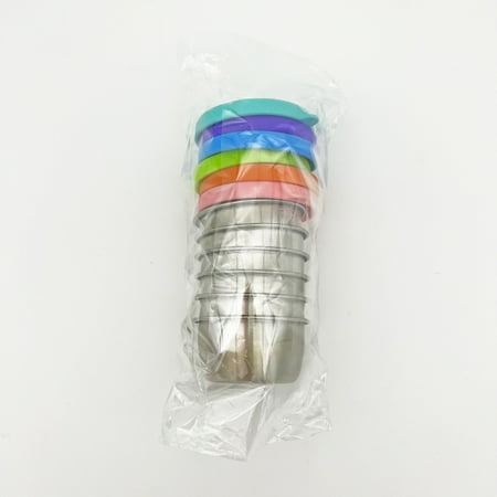 

304 stainless steel sauce cup with silicone lid 40ml dipping cup portable sauce dish