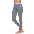 thumbnail image 3 of U.S. Polo Assn. Women's Ribbed Henley Long Underwear Thermal Set, 2-Piece Set, 3 of 6