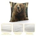 thumbnail image 4 of Qinduosi Rustic Cabin Throw Pillow Covers - Pillow Cover Country Nature Wildlife Pillow Case Bear Moose Pillows Cushion Covers Decorative for Couch Bed White, 4 of 5