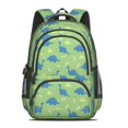 thumbnail image 2 of Colorful Dinosaurs Leaves Pattern Cute School Backpack Bag with Padded Back and Adjustable Shoulder Straps 16.9 X 12.6 X 5.9 Inches, 2 of 5