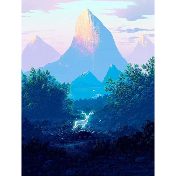 Cuadros Decorativos 5D DIY Diamond Painting Kits Full Square Drill Misty Forest Mosaic Picture Decor DQrwqpou Nuevos Originales
