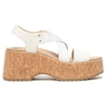 thumbnail image 2 of Dr. Scholl's Women's Dottie Platform Sandals White Fabric 10M, 2 of 5