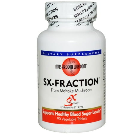 Sx Fraction 45 Tabs Mushroom Wisdom (Formerly Maitake Products) Maitake SX-Fraction 90 Tab Vegi, Pack of 2 ()