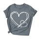 thumbnail image 4 of Xuyuer Women's Lover Printed Round Neck Short Sleeve T-Shirt, Cute Casual Graphic Tee Top for Date Nights, Anniversary Gifts and Couple Outfits, 4 of 7