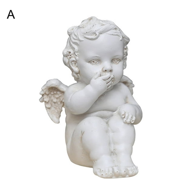 Angel Statue Active Poses Angel Statue Freestanding Resin Three-dimensional Angel Sculpture for Home