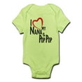 thumbnail image 1 of CafePress - I Heart My Nana And Pop Pop Body Suit - Baby Light Bodysuit, 1 of 1