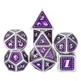 thumbnail image 2 of Dados poliédricos Favores de Juegos de Números grandes Accesorios de Suministro de de varios 7 piezas Dados Púrpura CUTICAT dados poliédricos, 2 of 8