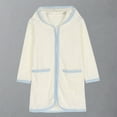 thumbnail image 6 of BRGZLK Soft Comfortable Warm With Drawstring Pocket Bathrobe Beige 3-4 Years, 6 of 8