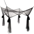 thumbnail image 2 of Double Bed Mosquito Net Rectangular Canopy Large Black Simple Summer Mosquito Net with 4 Openings Canopy Bed Curtains 190cm(W) x210cm(L) x240cm(H) Ins, 2 of 4