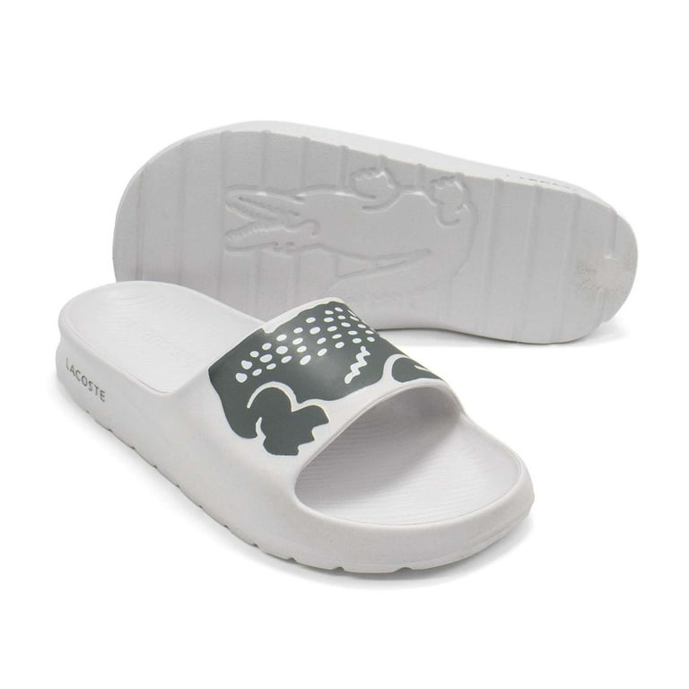 Lacoste Womens Croco Slide Sandals 5 Grn - Walmart.com