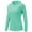 LightGreen, variant on Satankud Women's UPF 50+ Sun Protection Long Sleeve Plus Size Shirts for Fishing Hiking UV Outdoors T-Shirt Lightweight Hoodie Cyan M