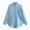 Sky Blue, variant on HAiming Women Long Sleeve Shirts Casual Lapel V Neck Button down Tops Oversized Loose Solid Color Blouse with Pocket