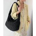 thumbnail image 3 of Kukuzhu Quilted Shoulder Tote Shoulder Bag Women Padding Cotton Down Hobo Bag Large Casual Shopping Bags, 3 of 7