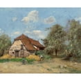 thumbnail image 3 of Paul Désiré Trouillebert 24x20 Black Modern Framed Museum Art Print Titled - The Reaper Near the Farm, 3 of 5
