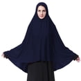 thumbnail image 1 of Colección Musulmana Hijab Khimar Pañuelo para Mujeres, Banderas de Estilo Largo en 12 Colores, Poliéster Suave para el Uso Diario Modesto, 1 of 3