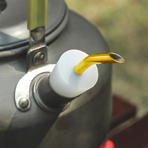 Kit de caños de tubo de extensión de acero inoxidable Hervidor portátil Tapa antipolvo Herramientas de camping