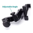 thumbnail image 4 of Car Mount Headrest for Samsung Galaxy A06/A16 5G/A26 5G/A36 5G/A56 5G - Holder Back Seat Cradle Swivel Dock Entertainment, 4 of 6