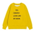 thumbnail image 4 of Baby Christmas Sweater Children's Shirt Long Sleeved Printed T-Shirt Printed Round Neck Short Tops Suitable for Boys and Girls Aged 1-12 T-Shirts Girls' Fleece Sweatshirt Yellow 9T, 4 of 4