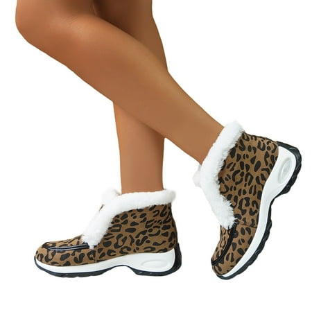 

Cowboy Boots for Women Boots for Women 2024 Womens Snow Boots Winter New Short Boots Plush Snow Boots High Top Thick Soled Boots Ankle Boots Outdoor Casual Shoes