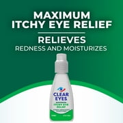 Clear Eyes Maximum Itchy Eye Relief Lubricant Eye Drops, 0.5 fl oz