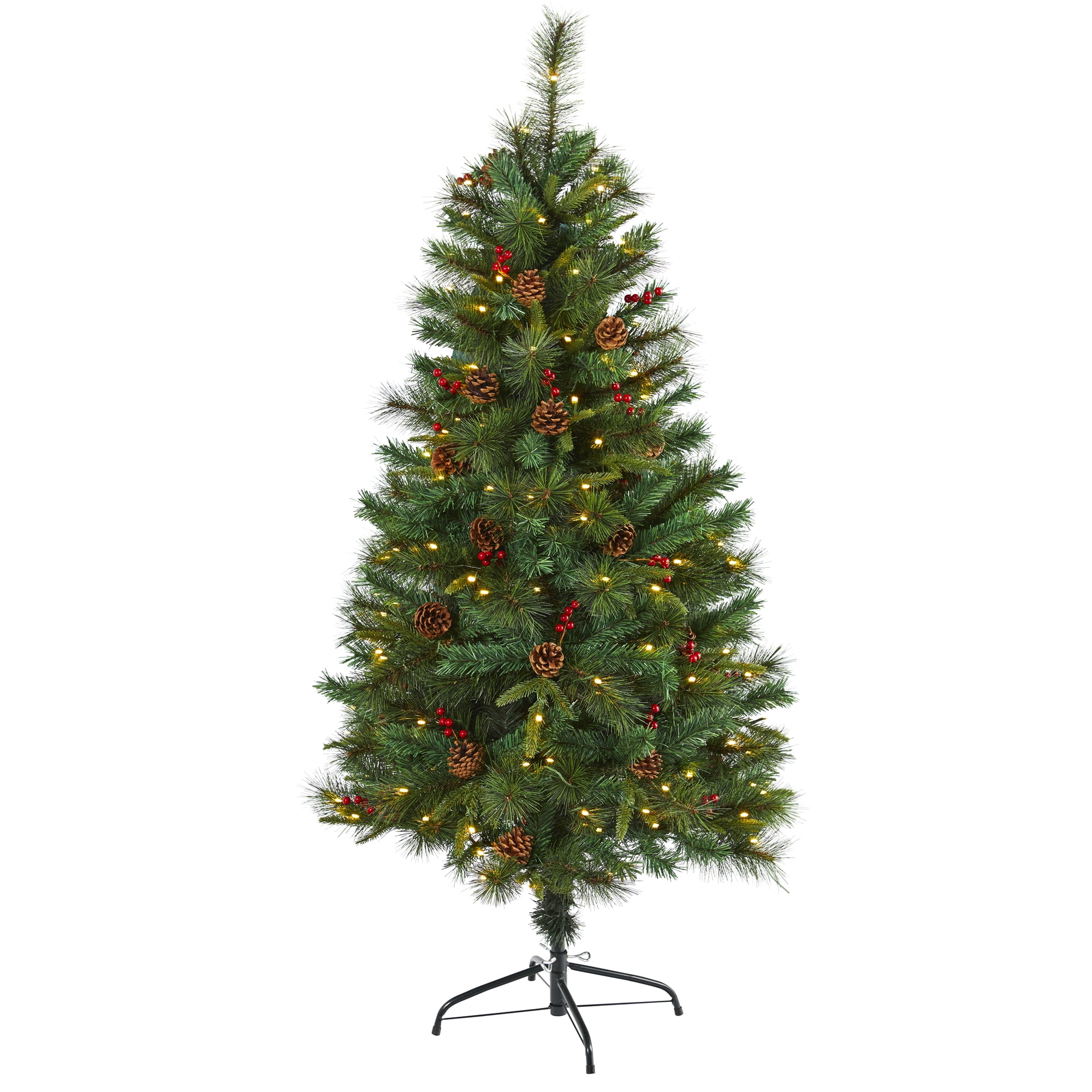 Lighted Christmas Tree National Tree Company 4 Ft Pre-Lit Dunhill Fir ...
