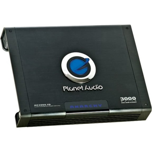 Planet Audio AC3000.1D 3000W Mono Class D MOSFET Power Car Amplifier with Remote