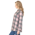 thumbnail image 3 of Woman Within Plus Size Classic Flannel Shirt, 3 of 6