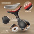 thumbnail image 2 of GLO24K 3-in-1 LED Light Therapy Face & Neck Massager, Anti-Aging Skin Tightening Device with Red Light, Vibration & Thermal Technology for Wrinkles, Firming & Radiant Skin, 2 of 11
