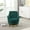 Emerald, variant on Comfy Velvet Swivel Accent Barrel Chair, Round Reading Club Armchair with 360 Degree Rotating Metal Base, Single Barrel Chair Lounge Sofa for Living Room, Bedroom, Beige