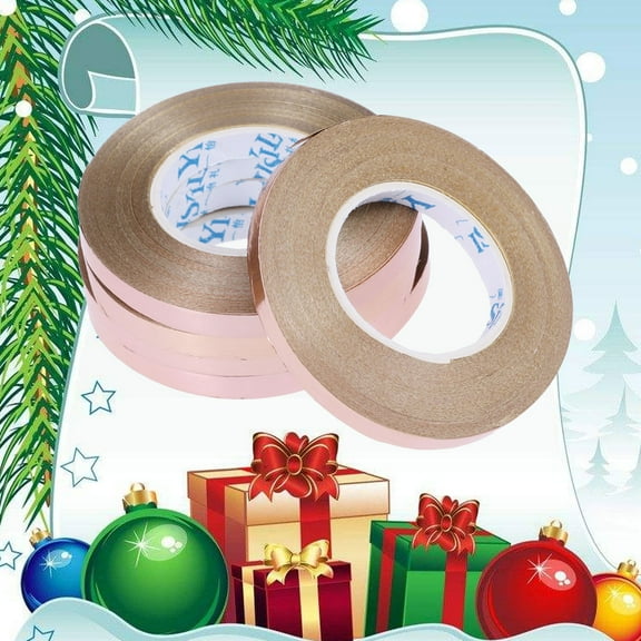 WHAMVOX Rose Gold Plastic Ribbon for Gift Decoration 10PCS 10m Each