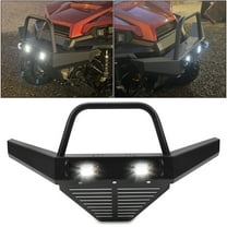 Kojem Front Bumper Winch Bumper w/LED Lights Compatible with 2010-2021 Polaris Ranger 400 500 800 Mid Size Ranger 570 Full Size/Mid Size