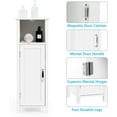 thumbnail image 6 of Giantex Bathroom Floor Cabinet, Free Standing Side Storage Cabinet with Single Door & Adjustable Inner Shelf, Equipped with Anti-toppling Fitting, 12 x 12 x 31.5 inches (White), 6 of 8