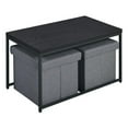 thumbnail image 3 of Home Square 4-Piece Set with Velvet Sleeper Sofa and Coffee Table Set, 3 of 13